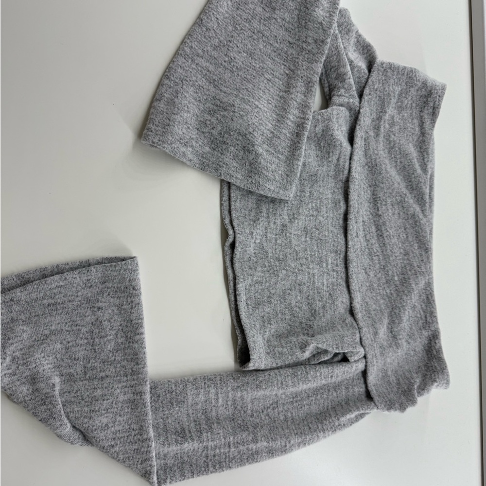 SHEIN Gray Knit Crop Top